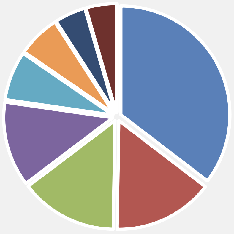 Pie Chart for Concentrated Growth